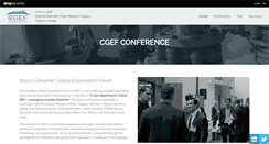 Desktop Screenshot of cgefconference.com