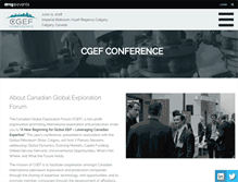 Tablet Screenshot of cgefconference.com
